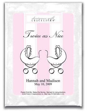 Twice As Nice-Stripes-Pink-Twins