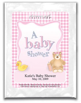A Baby Shower-Gingham-Pink