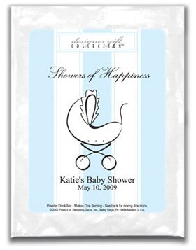 Showers Of Happiness-Stripes-Blue-Carriage