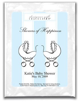 Showers Of Happiness-Stripes-Blue-Twins