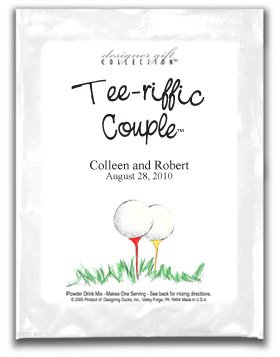 Tee-riffic Couple-Two Golf Balls on Tees
