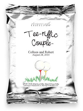 Tee-riffic Couple-Two Golf Balls On Tees