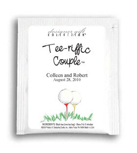 Tee-riffic Couple-Two Golf Balls on Tees