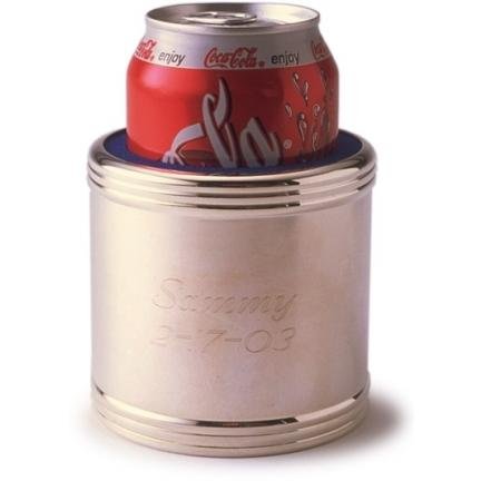 Silver Can Koozie