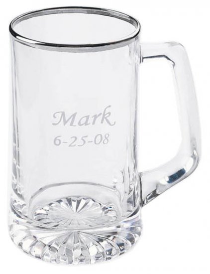 25 oz. Silver Rimmed Sports Mug