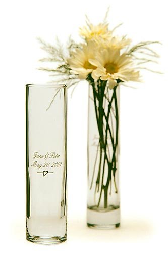 Printed Bud Vase Wedding Favors