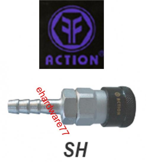 ACTION Taiwan Pneumatic Quick Coupler 30SH 3/8" Hose Barb