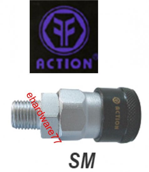 ACTION Taiwan Pneumatic Quick Coupler 20SM 1/4" PT Male
