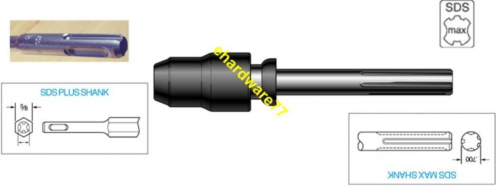 SDS MAX TO SDS Plus CONVERSION CHUCK