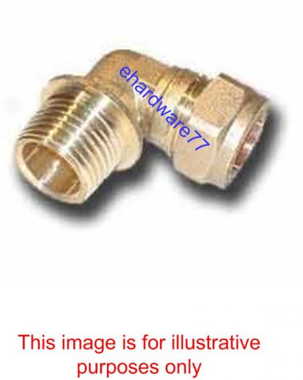 Plumbing Copper Pipe Fitting - Male Elbow 22mm x 3/4" BSP