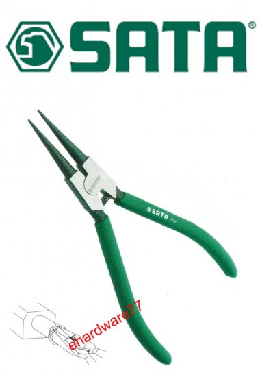 SATA - 7" Snap Ring Pliers External open 72001