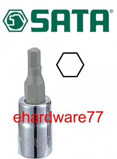 SATA - 1/4" DR. Hex Bit Socket 3mm (21201)
