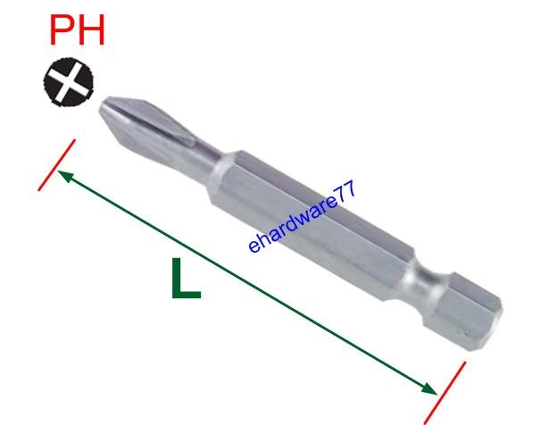 1/4" Shank Philip Bit PH2 x 75mmL