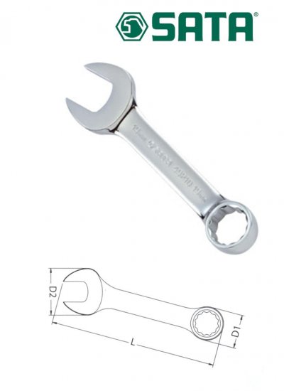 SATA - Stubby Combination Wrench 10mm (49201)