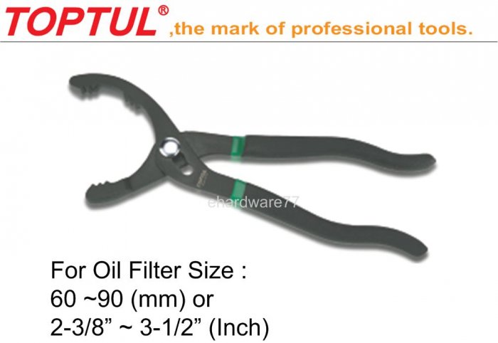 TOPTUL Oil Filter Pliers 60-90mm (JDAA1010)