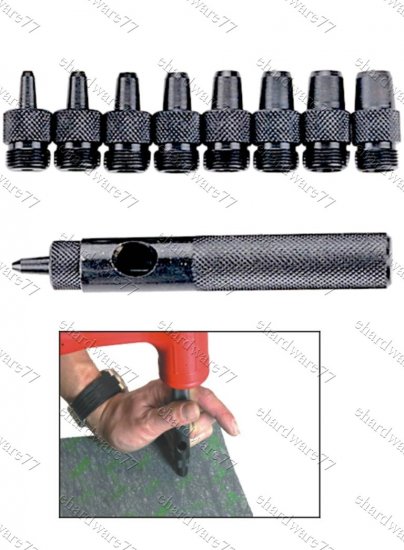 9PCS SIZE REPLACEABLE HOLE PUNCH SET (3216)