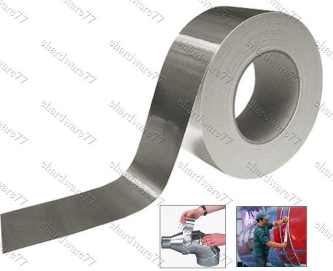 Flexible and strong bright aluminium tape 48mm x 50 Meter Roll (SA68)