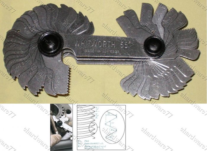HUNTER Germany 52 Leaves Thread Pitch Gauge (HTSPG)