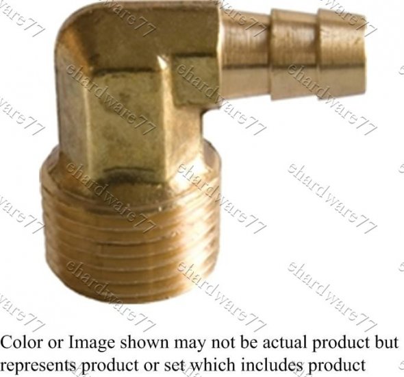 Male Elbow 5/16" Barb x 1/8" Thread