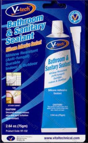 V Tech Bathroom Sanitary Sealant 75gram VT132