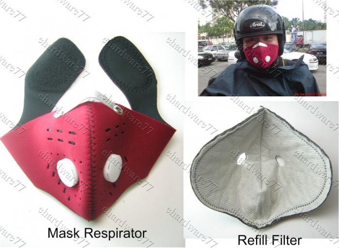 Anti-Smog Neoprene Urban Face Mask With Activated Charcoal Cloth Filter (99UM216)