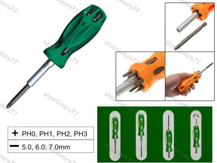 7in1 Changeable Screwdriver Set (W2089A)