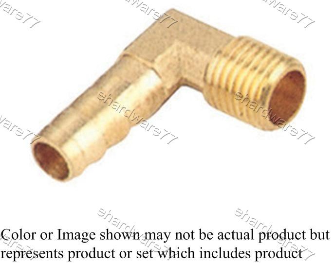 Male Elbow 1/4" Barb x 1/8" Thread