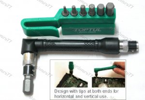 TOPTUL 8PCS 1/4" DR. Hex Key Bit Set (GAAL0803)
