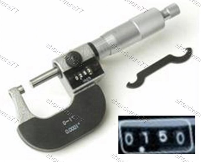 Mechanical 4-Digit Outside Micrometer 0-25mm (6006E)