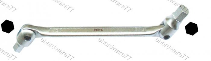 Double Swivel Head Hex Wrench 5mm x 6mm