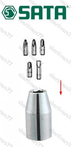 SATA - 1/2" DR. x 5/16" (8mm) Shank Bit Holder Socket (13914)