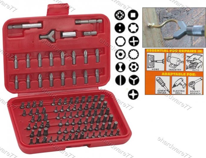 100pcs Security Power Bits Set (6022D)