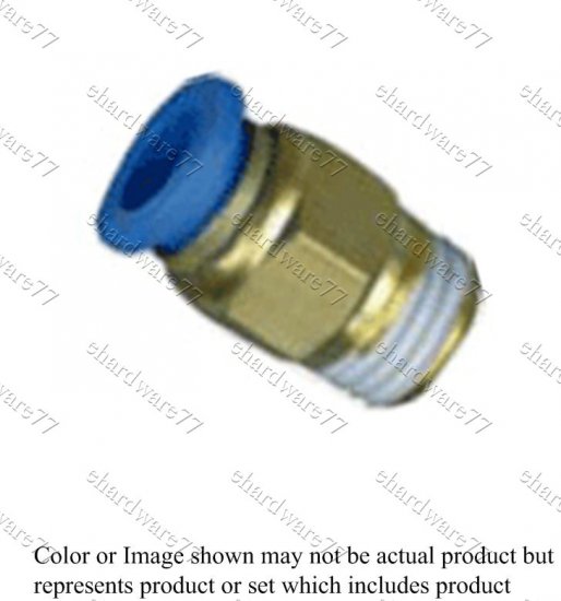 Push-in Straight Male Connector 4mmODx1/8"