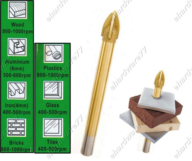 4Pcs Innovative Multi-functional Drill Bit For Almost Any Application (50GB)