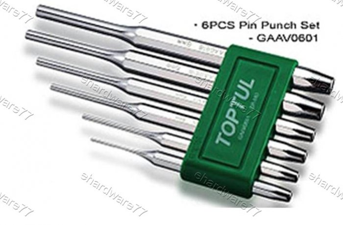 TOPTUL 6pcs Pin Punch Set (GAAV0601)