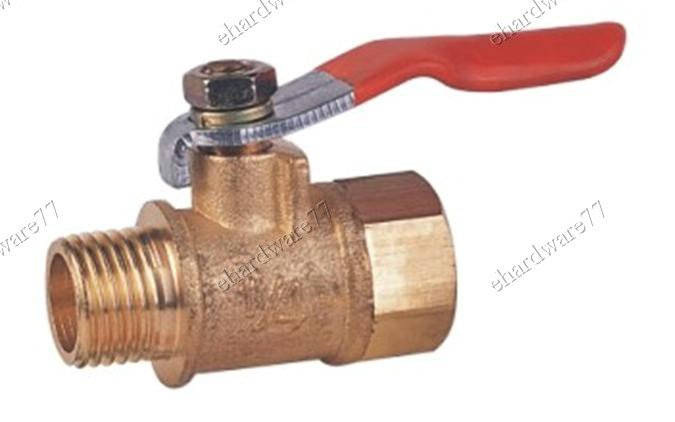 BRASS MINI BALL VALVE 1/8"M x 1/4"F (DMF12)