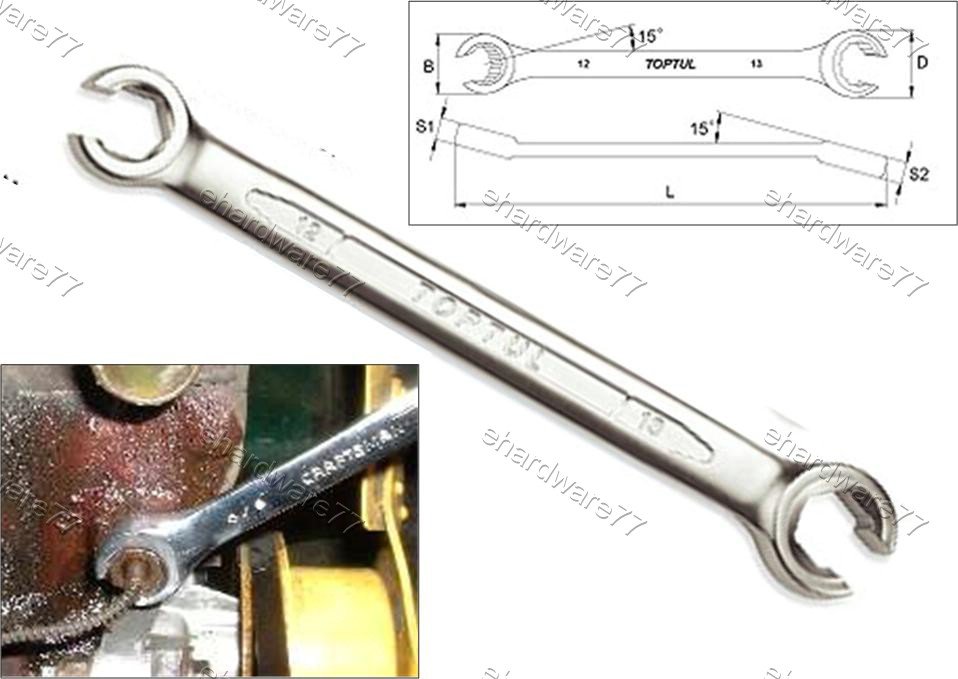 TOPTUL - Flare Nut Wrench 19mm x 22mm (AEEA1922)