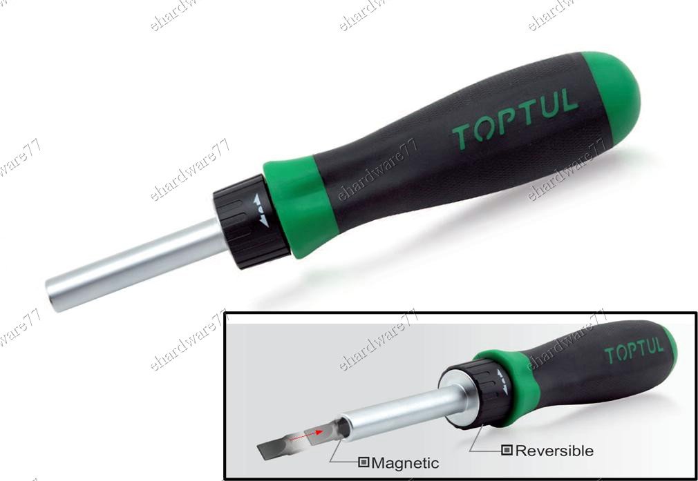 TOPTUL Reversible Ratcheting Screwdriver (FTEA0806)