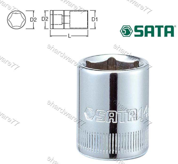 SATA 1/4" DR. Socket 3.5mm (Metric) (11301)