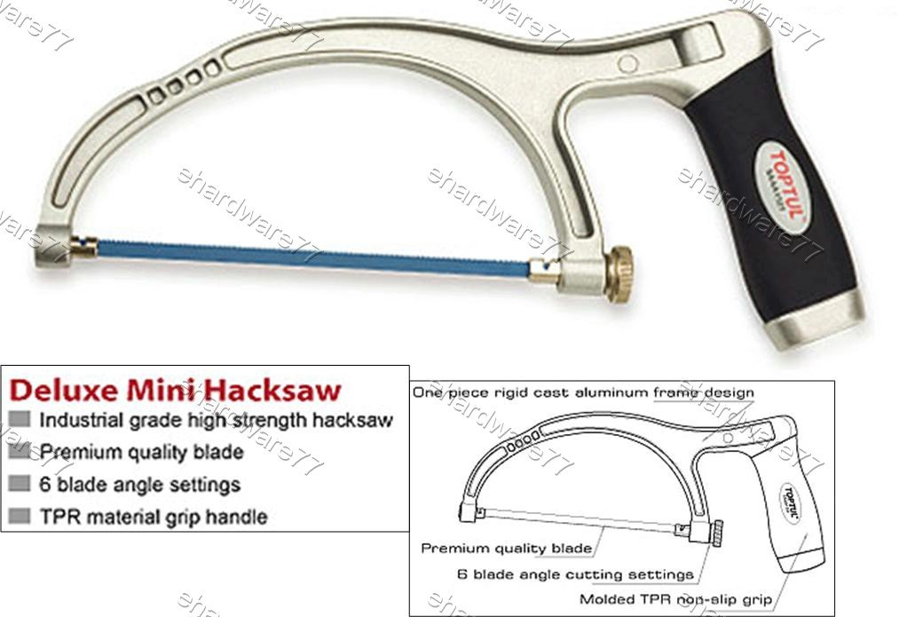 TOPTUL DELUXE MINI HACKSAW (SAAA1627)