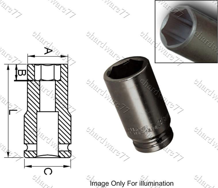 1" DR. 6pt Deep Impact Socket 51mm (60552051)