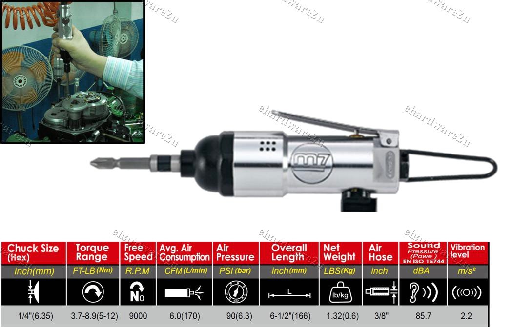 M7 Professional Air Screwdriver 1/4in (RA-101)