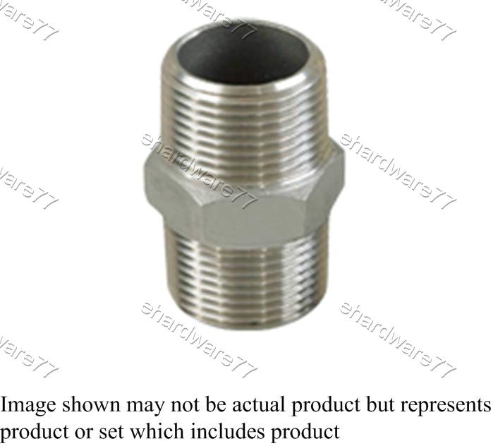 Stainless Steel Nipple 3/4"M x 3/4"M