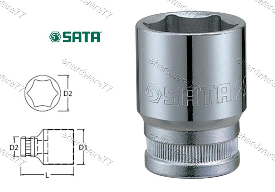 SATA 3/8" DR. 6pt Socket 10mm (12305)
