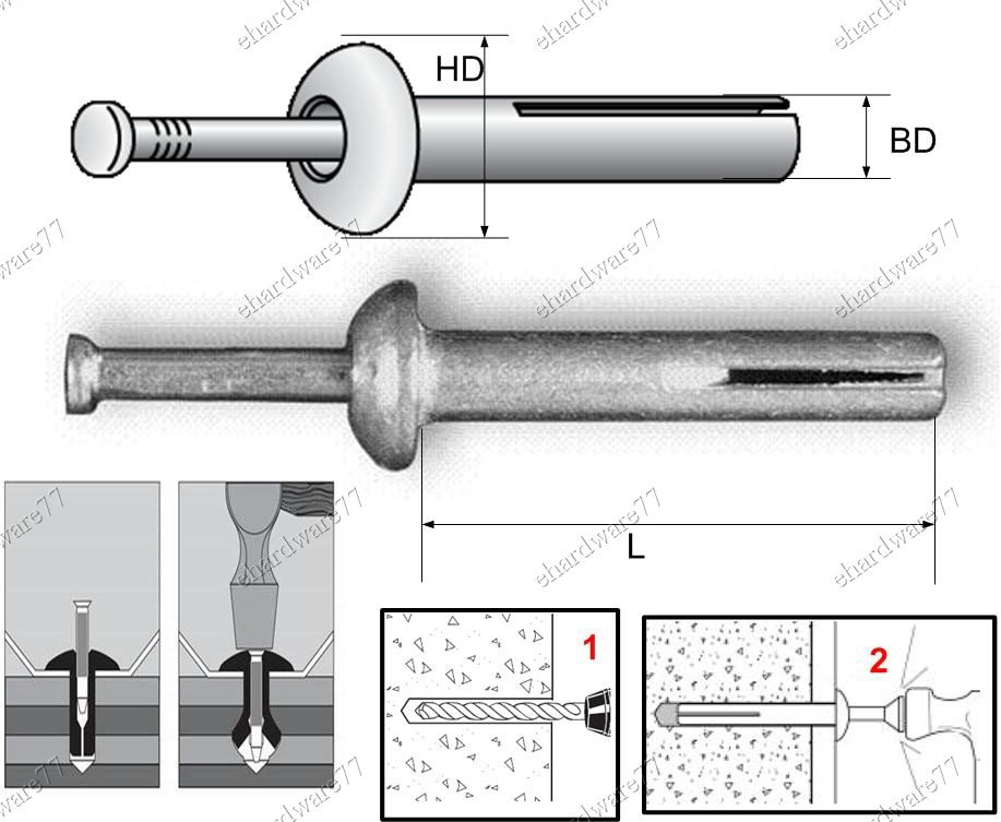 NAIL DRIVE ANCHOR 30MM(L) X 6MM(BD) (FT201)