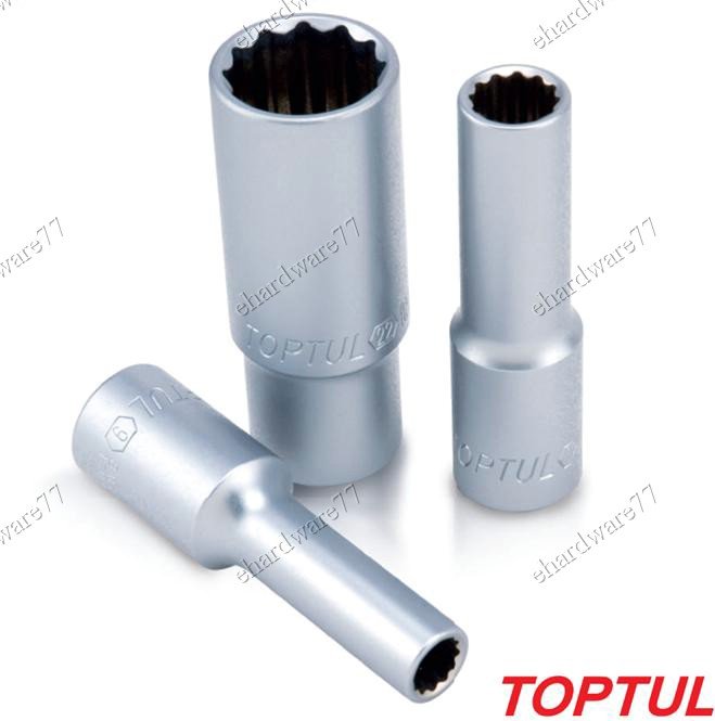 Toptul 1/4"DR 12pt Deep Socket 6mm (BAEF0806)