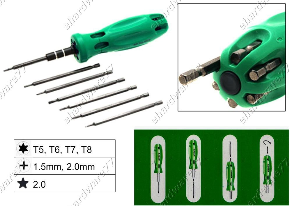 7in1 Changeable Mini Screwdriver Set (W0352C)