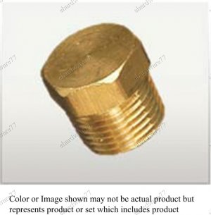Brass Fitting - Male Plug 1/2" BSPT (DB4)