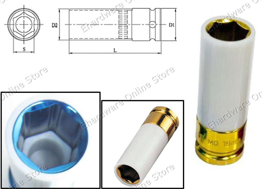 Thin Wall Wheel Nut Protector Deep Socket 19MM (330419)