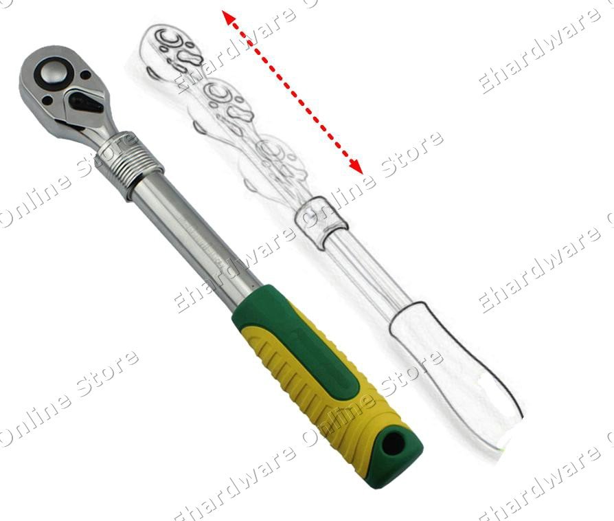 Innovation 1/2" DR. Extendable Ratchet Handle 12"-17.5"